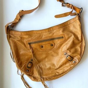 Besso leather bag  yellow boho crossbody